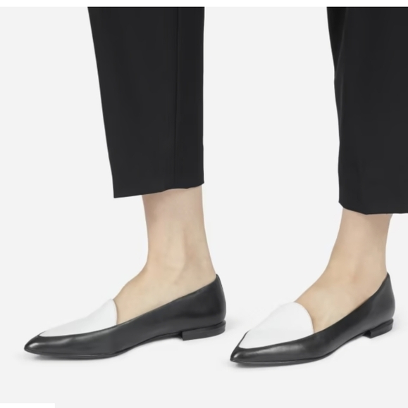 EVERLANE The Modern Point Flat Pointed Shoes Size 9.5 - Picture 1 of 7